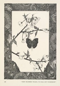 蝶。今日咲き、明日散る。 作： Harry Clarke
