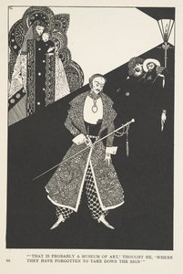 幸運のガロッシュ「あれはおそらく美術館だろう」と彼は思った。 作： Harry Clarke