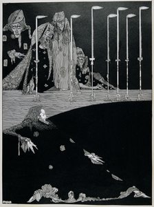 穴と振り子、1923年頃（ペンとインク） 作： Harry Clarke