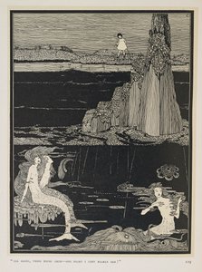 もう少しで"ひとりぼっちで、岩に囲まれて......ある夜、危うくそうなるところだった！"
3人の人魚