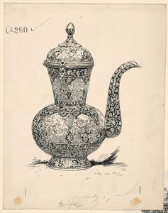 イスパハンで作られた純銀の水差し 作： Harry Fenn