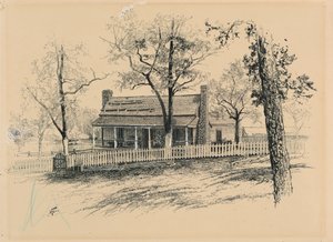 H. P. ボトムの農家、ルソーの居場所の近く 作： Harry Fenn