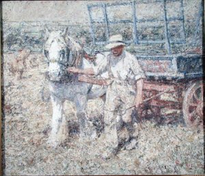 The Ploughman（油彩・キャンバス） 作： Harry Fidler