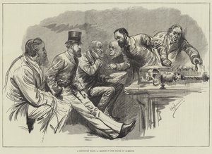 困難な点、下院のスケッチ 作： Harry Furniss