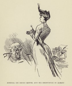 提督ヘンリーケッペルとアルバニーの彼のamanuensis 作： Harry Furniss