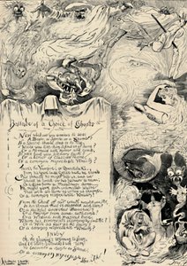 幽霊の選択のバラード、1886 作： Harry Furniss