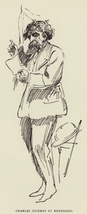 チャールズディケンズリハーサル 作： Harry Furniss