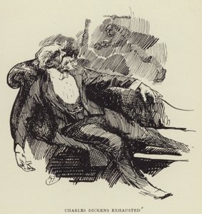 チャールズ・ディケンズは疲れました 作： Harry Furniss