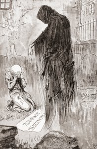 チャールズ・ディケンズのクリスマス・ブックスのクリスマス・キャロルのイラスト 作： Harry Furniss