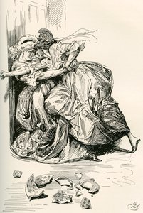 Ilustração para o romance A Tale of two cities, de Charles Dickens 作： Harry Furniss