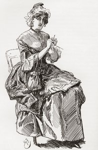 チャールズ・ディケンズの小説「二つの都市の物語」の挿絵 作： Harry Furniss