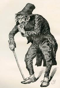 チャールズ・ディケンズの『The Old Curiosity Shop』のイラスト 作： Harry Furniss