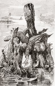 チャールズ・ディケンズの『The Old Curiosity Shop』のイラスト 作： Harry Furniss