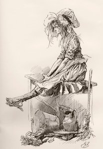 チャールズ・ディケンズの『The Old Curiosity Shop』のイラスト 作： Harry Furniss