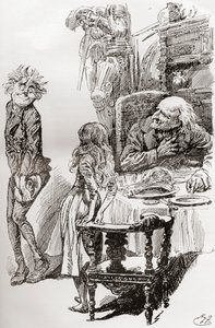 チャールズ・ディケンズの『The Old Curiosity Shop』のイラスト 作： Harry Furniss