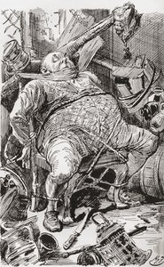 Ilustração para o romance de Charles Dickens, Barnaby Rudge
