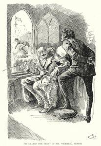 チャールズ・ディケンズの「Great Expectations」のイラスト（リトグラフ）。 作： Harry Furniss