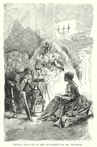 チャールズ・ディケンズの「Great Expectations」のイラスト（リトグラフ）。 作： Harry Furniss