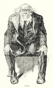 チャールズ・ディケンズの「Great Expectations」のイラスト（リトグラフ）。 作： Harry Furniss