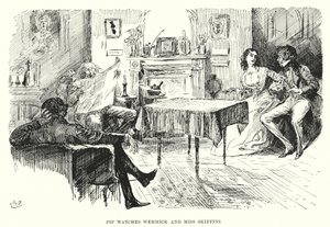 チャールズ・ディケンズの「Great Expectations」のイラスト（リトグラフ）。 作： Harry Furniss