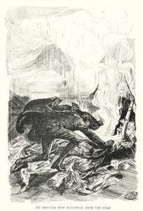 チャールズ・ディケンズの「Great Expectations」のイラスト（リトグラフ）。 作： Harry Furniss