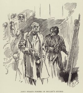 ジョン・ステイツ・フォーブス、ミレー・スタジオ 作： Harry Furniss