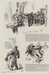 議会での生活、家の中の見知らぬ人 作： Harry Furniss