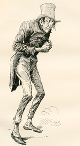 ニューマン・ノッグス。 ハリー・ファーニスによるチャールズ・ディケンズの小説ニコラス・ニクルビーの挿絵、The Testimonial Edition、1910年出版。 作： Harry Furniss