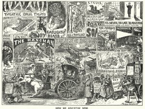 パンチの漫画。How We Advertise Now」（刻印 作： Harry Furniss