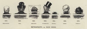 19世紀を代表する政治家たちのレトロスペクツ（後ろ姿）（リトグラフ 作： Harry Furniss