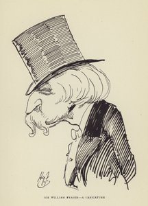 似顔絵、ウィリアムフレイザー卿 作： Harry Furniss