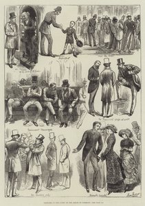 下院のロビーのスケッチ 作： Harry Furniss