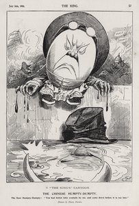 義和団の乱とボーア戦争を描いた漫画「中国のハンプティ・ダンプティ」（エングレービング