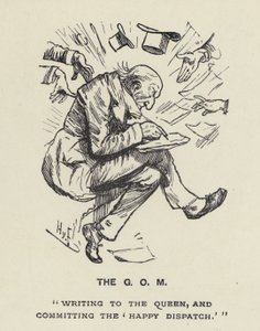 グランド・オールド・マン - GOM - W・E・グラッドストーン（リトグラフ 作： Harry Furniss