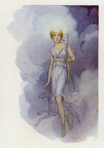 彼女の名前はダイアナ（カラーリトグラフ） 作： ハリー・ジョージ・ティーカー