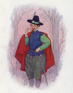 ドン・キホーテの挿絵（カラーリトグラフ） 作： Harry George Theaker