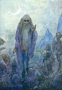 マーリン（カラーリトグラフ） 作： Harry George Theaker