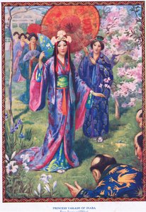 因幡の八上姫（スサノオとオオクニより）（リトグラフ）