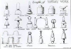 トピアリー作業の例、1902 作： Harry Inigo Triggs
