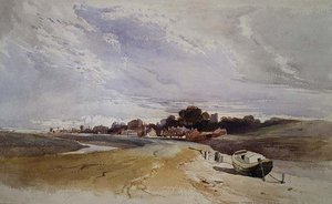 メドウェイ川沿いのギリンガム（ケント州 作： Harry John Johnson