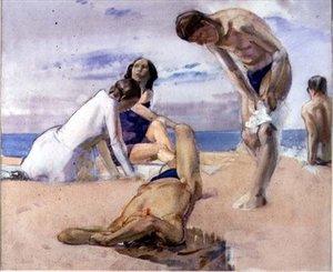 The Bathers（水彩画 作： Harry Watson