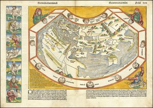 1493年の世界地図 - Secunda etas mundi