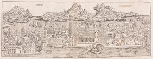 1930年、『ニュルンベルク・クロニクル』に掲載されたヴェネツィアの眺めの復刻版（トリミング済み）