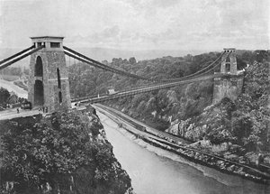 クリフトン吊り橋、c1896 作： Harvey Barton