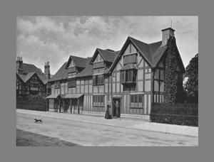 シェイクスピアハウス、ストラトフォードオンエイボン、c1900 作： Harvey Barton
