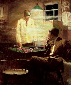 The Gambler (öljy kankaalle) 作： Harvey T. Dunn