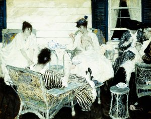 お茶会 作： Harvey T. Dunn