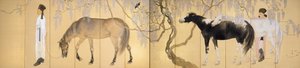 隠者を訪ねて1930 作： Hashimoto Kansetsu