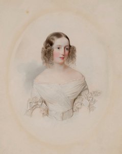 ロシアの大公オルガニコラエフナの肖像1822年から1892年、ヴュルテンベルク女王、1838年 作： Hau