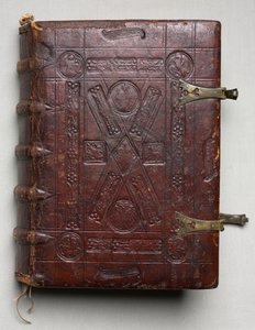 福音書、伝道者の肖像、c。 1480。 作： Hausbuch Master